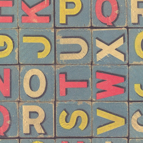 Rossi Decorated Papers from Italy - Children's Alphabet Blocks 28"x40" Sheet  Rossi Decorated Papers from Italy - Children's Alphabet Blocks 28"x40" Sheet