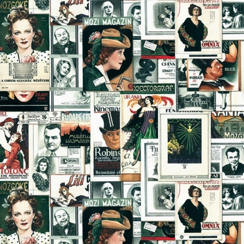 **NEW PATTERN!** Bomo Art Budapest Papers- Movie Stars 27.5 x 39 inch Sheet Bomo Art Budapest Papers- Movie Stars 27.5 x 39 inch Sheet