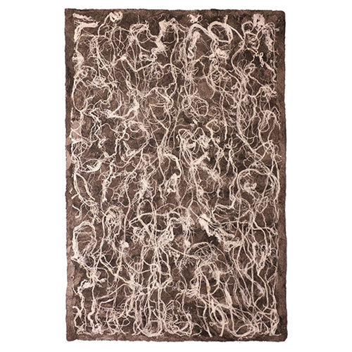 Amate Paper from Mexico: Solid/Lace Cafe with White 15.5x23" Amate Paper from Mexico: Solid/Lace Cafe with White 15.5x23"