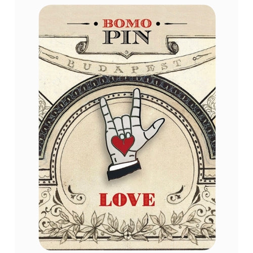 Bomo Art Budapest Enamel Pin- Love Bomo Art Budapest Enamel Pin- Love