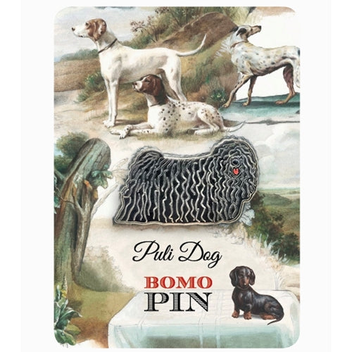 Bomo Art Budapest Enamel Pin- Puli Dog Bomo Art Budapest Enamel Pin- Puli Dog