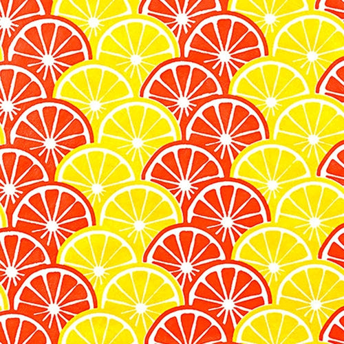 Lemons & Oranges in Metallic Yellow and Orange- 21x29" Sheet Lemons & Oranges in Metallic Yellow and Orange- 21x29" Sheet