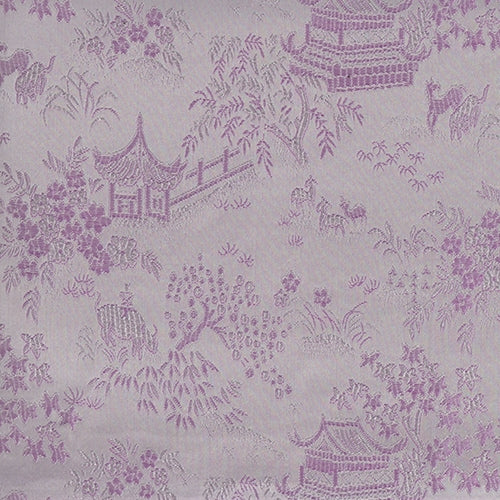 Chinese Brocade Paper- Village Garden in Pink 26x16.75" Sheet Chinese Brocade Paper- Village Garden in Pink 26x16.75" Sheet 