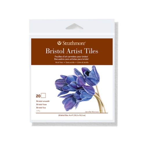Strathmore Artist Tiles Bristol Smooth (4" x 4") 20 Sheets