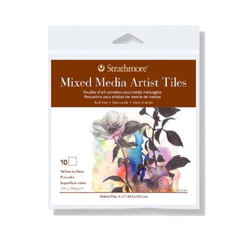 Strathmore Artist Tiles Mixed Media Sheets (4" x 4") 10/Pkg.