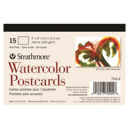 Strathmore Watercolor Postcards 15-Sheet Pad