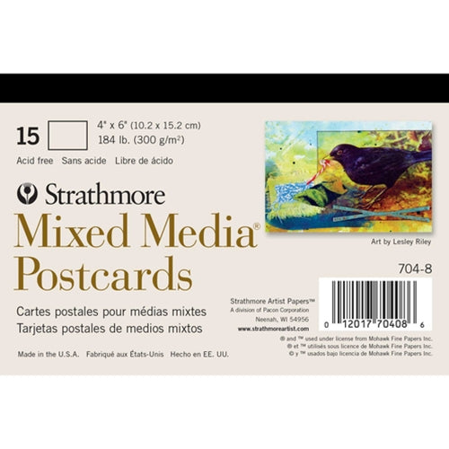 Strathmore Mixed Media Postcards 15-Sheet Pad
