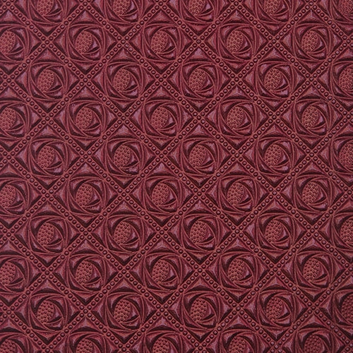 **NEW!** Embossed Paper from India- Metallic Matte Maroon Insignia on Hibiscus Pink 22x30" Sheet **NEW!** Embossed Paper from India- Metallic Matte Maroon Insignia on Hibiscus Pink 22x30" Sheet