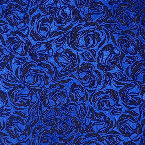 **NEW!** Metallic Royal Blue Roses on Black Paper 22x20" Sheet  Metallic Royal Blue Roses on Black Paper 22x20" Sheet