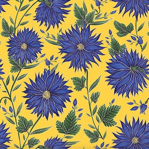 Blue Flowers by Catherine Row 20" x 27" Sheet Blue Flowers by Catherine Row 20x27" Sheet