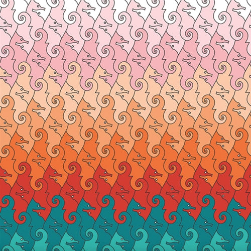 ***NEW!*** Interlocked Seahorse Paper 20x27" Sheet  Interlocked Seahorse Paper 20x27" Sheet
