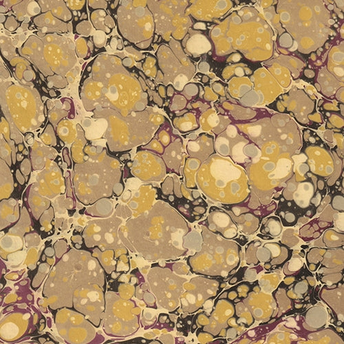 *ALL NEW PATTERN!* Handmade Italian Marble Paper- Stone Marble in Burgundy, Brown, and Yellow 19.5 x 27" Sheet Handmade Italian Marble Paper- Stone Marble in Burgundy, Brown, and Yellow 19.5 x 27" Sheet