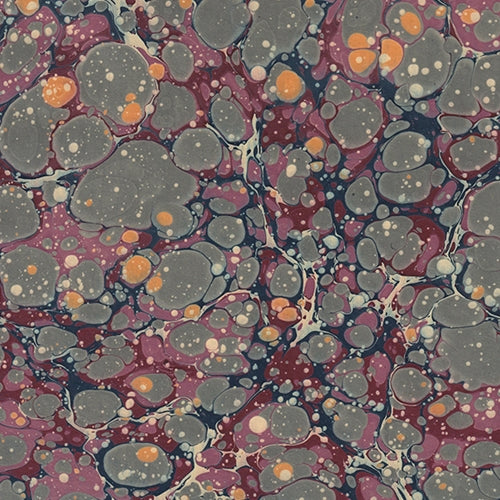 *ALL NEW PATTERN!* Handmade Italian Marble Paper- Stone Marble in Grey & Red 19.5 x 27" Sheet Handmade Italian Marble Paper- Stone Marble in Grey & Red 19.5 x 27" Sheet