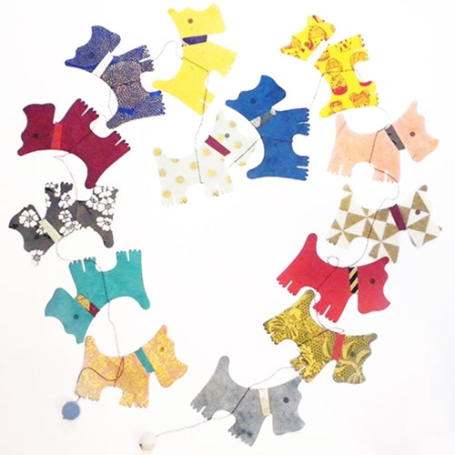 Decorative Paper Garland- Multicolor Scotty Dogs Decorative Paper Garland- Multicolor Scotty Dogs