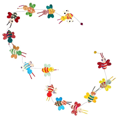 Decorative Paper Garland- Multicolor Bees Decorative Paper Garland- Multicolor Bees