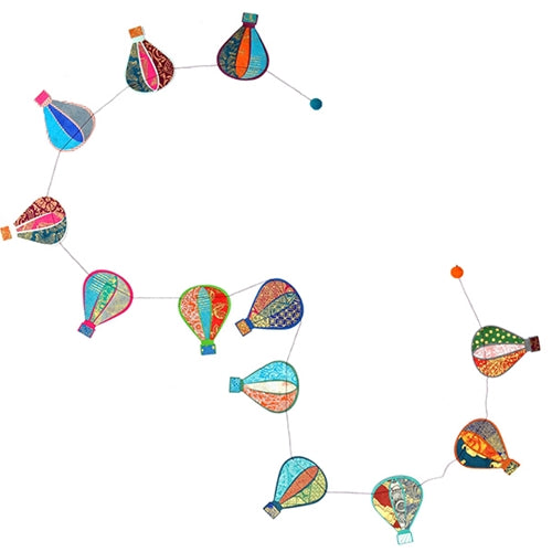 Decorative Paper Garland- Multicolor Hot Air Balloons Decorative Paper Garland- Multicolor Hot Air Balloons