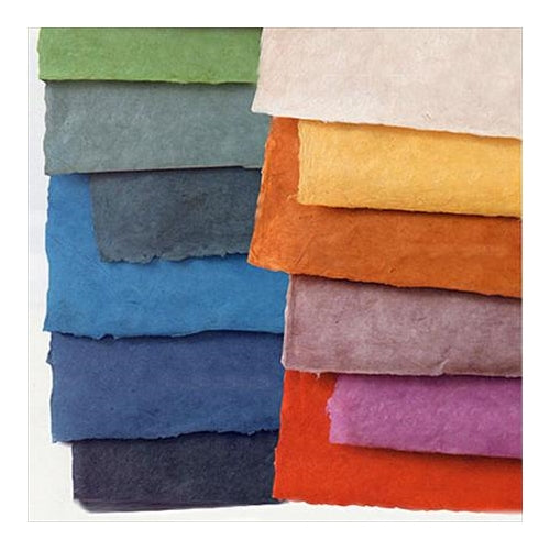 Nepalese Lokta Paper- Assortment of 12 Colors 20"x28" sheets Nepalese Lokta Paper- Assortment of 12 Colors 20"x28" sheets