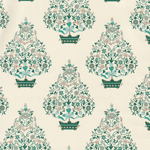 Rossi Decorated Papers from Italy - Christmas Trees with Birds and Flowers 28"x40" Sheet Rossi Decorated Papers from Italy - Christmas Trees 28"x40" Sheet 