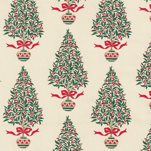 Rossi Decorated Papers from Italy - Christmas Trees in Green, Red, and Gold 28"x40" Sheet Rossi Decorated Papers from Italy - Christmas Trees in Green, Red, and Gold 28"x40" Sheet