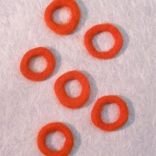 Felted Wool Rings by WooLaLa Light Blue