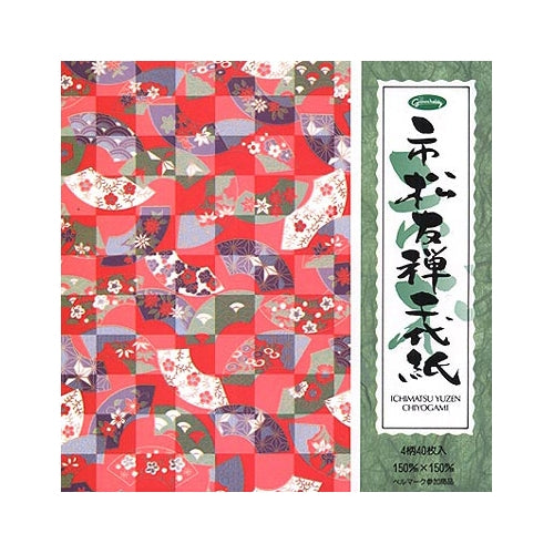 Ichimatsu Yuzen Chiyogami (Origami Paper) Ichimatsu Yuzen Chiyogami