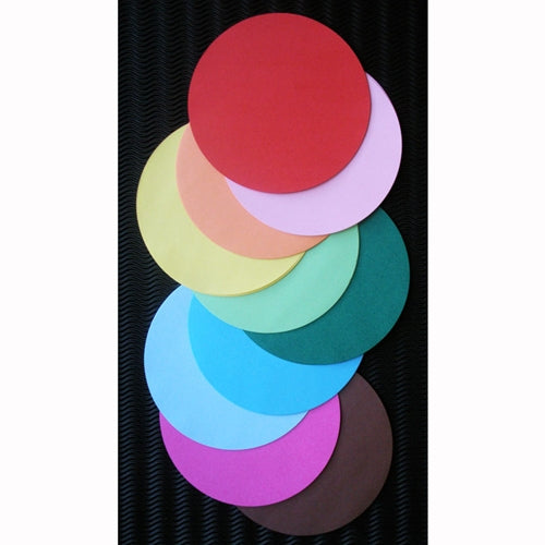 Circular Origami Folding Sheets- Pack of 100 Circular Origami Sheets- 100 Solid Colors
