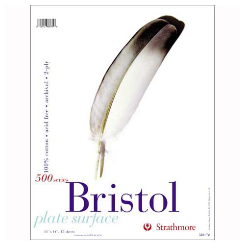 Strathmore 500 Series Bristol Pad 11" x 14" Vellum (Cold Press)
