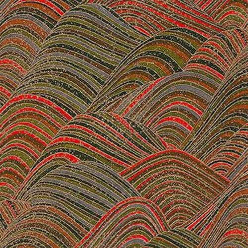 Red, Green, &amp; Gold Waves - 18"x24" Sheet Red, Green, &amp; Gold Waves - 18"x24" Sheet