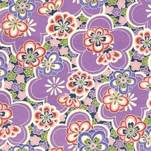 Bright Floral in Purple, Red, Pink, &amp; Green - 18"x24" Sheet bright floral in purple, red, pink, &amp;amp; green - 18"x24" sheet 