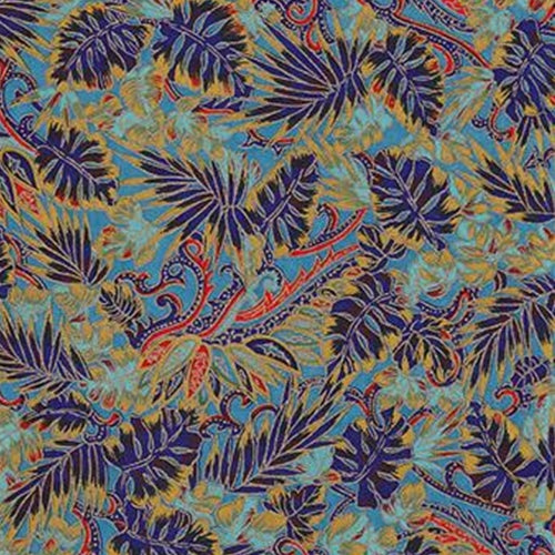 Indigo &amp; Cobalt Rainforest Leaves - 18"x24" Sheet indigo &amp;amp; cobalt rainforest leaves - 18"x24" sheet 