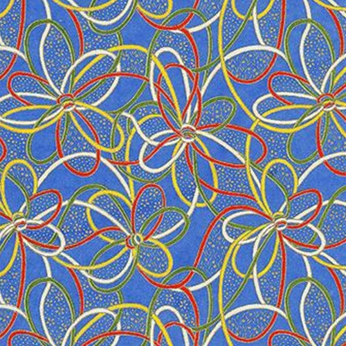 Ribbons on Cobalt Blue - 18"x24" Sheet ribbons on cobalt blue - 18"x24" sheet 