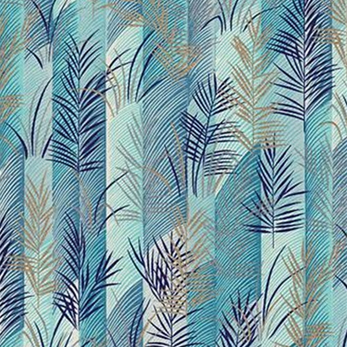 Blue &amp; Gold Fern Leaves - 18"x24" Sheet Blue &amp; Gold Fern Leaves - 18"x24" Sheet