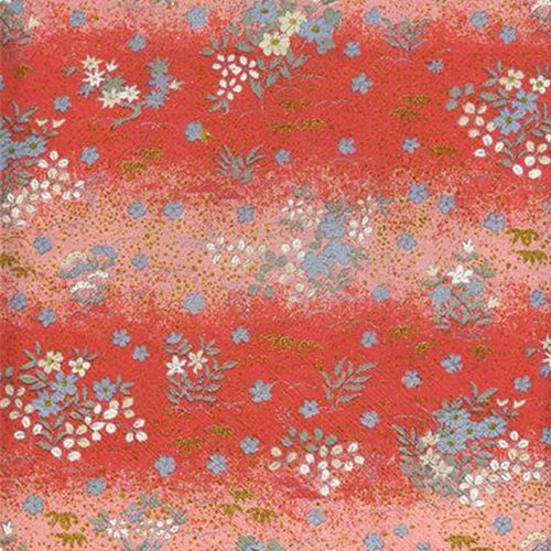 Blue Posies with Pink Background - 19"x25" Sheet blue posies with pink background - 19"x25" sheet 