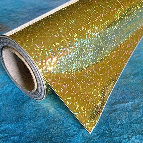 Holographic Mylar &amp; Metallic Foil- Large Rolls Holographic Mylar Roll- Magic Silver 15.75in x 16ft