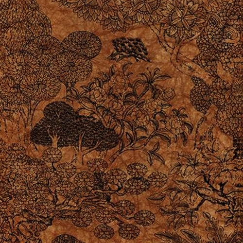 Lamali Paradise Paper Black on Red