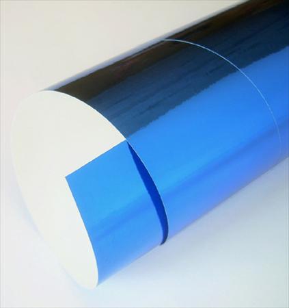 Mirriwrap Mirror Surface Paper Blue 19.6"x27.5" Sheet