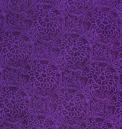 Nepalese Floral Print Papers amethyst lotus print 19x29 inch sheet 