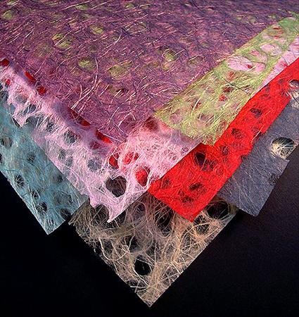 Japanese Ogura Lace Paper cardinal red 21"x31" sheet 