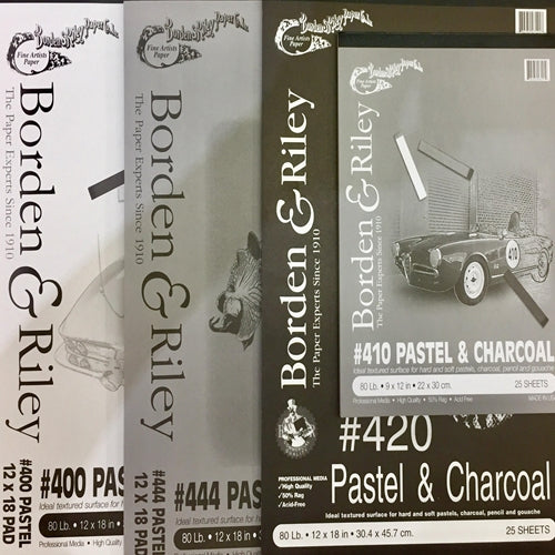 Borden & Riley Pastel and Charcoal Paper Pads Gray - 9x12 Inch Pad