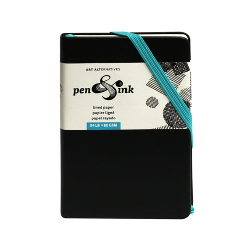 Pen &amp; Ink Lined Journal and Sketch Book - 3-1/2x5-1/2 Inch Pen &amp; Ink Lined Journal and Sketch Book - 3-1/2x5-1/2 Inch