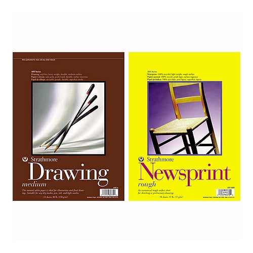Strathmore 18x24 Inch Drawing &amp; Newsprint Pad Value Pack Strathmore 18x24 Inch Drawing &amp; Newsprint Pad Value Pack
