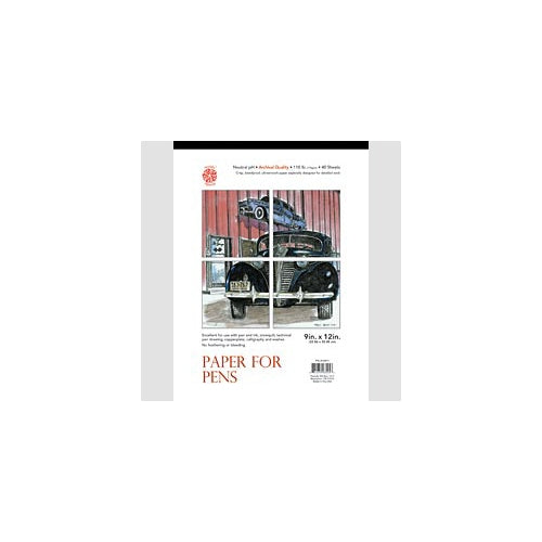 Pentalic Paper for Pens 110lb Acid Free Pad 11"x14" Pad (40 Sheets Per Pad)