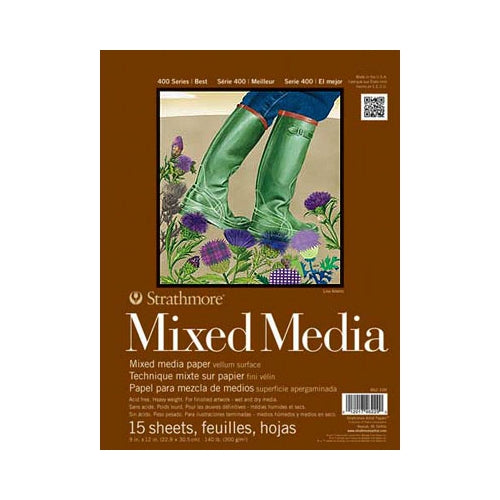 Strathmore Mixed Media Pad - 140 lb Paper 6"x8" (15 Sheets)