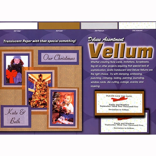 Deluxe Assortment Vellum Pad 12"x12" Deluxe Assortment Vellum Pad 12"x12"