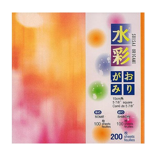 Suisai Origami - 200 Sheet Tie Dye Mega Pack Suisai Origami - 200 Sheet Tie Dye Mega Pack