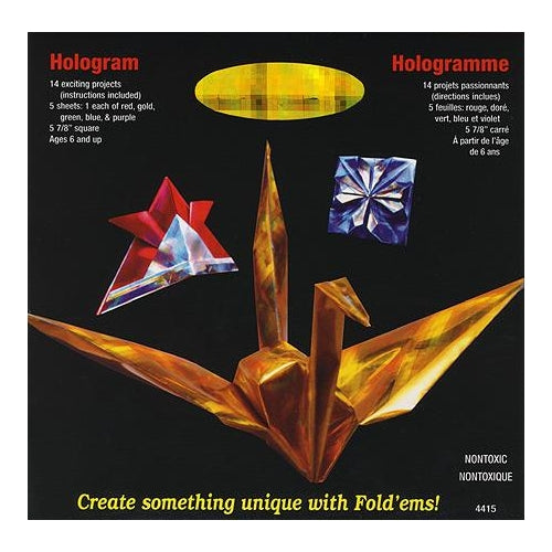 Origami Paper - Hologram Shimmer Sheets Origami Paper - Hologram Shimmer Sheets