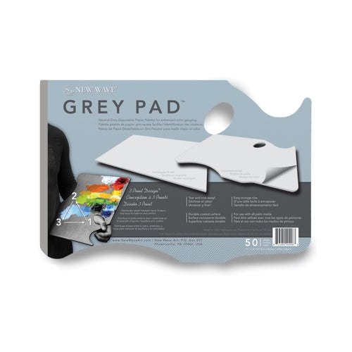 New Wave Grey Disposable Paper Palettes Rectangular Pad