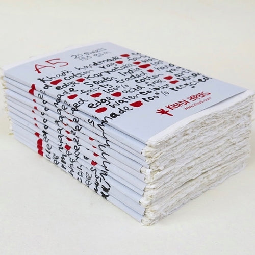 Khadi Recycled Watercolor Paper Packs - 40lb (150gsm)  OUT OF STOCK 6"x8.25" Pack of 20-  90lb (210gsm) Watercolor Paper