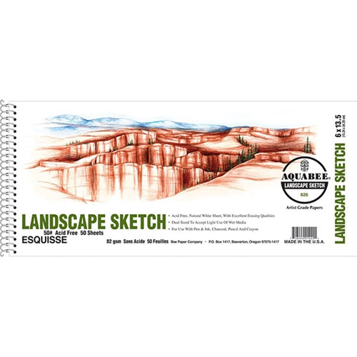 Bee Paper Landscape Sketch Pad 9"x18" - 50 Sheet Pad