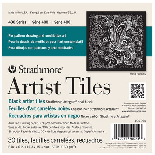 Strathmore Artist Tiles - Black Pad Strathmore Artist Tiles - Black Pad